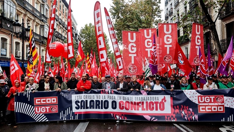 Tisuće izašle na ulice Madrida, traže veće plaće
