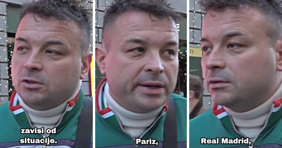 Beograđanina pitali gdje će za doček: "Zavisi. Milano, Pariz, Real Madrid..."