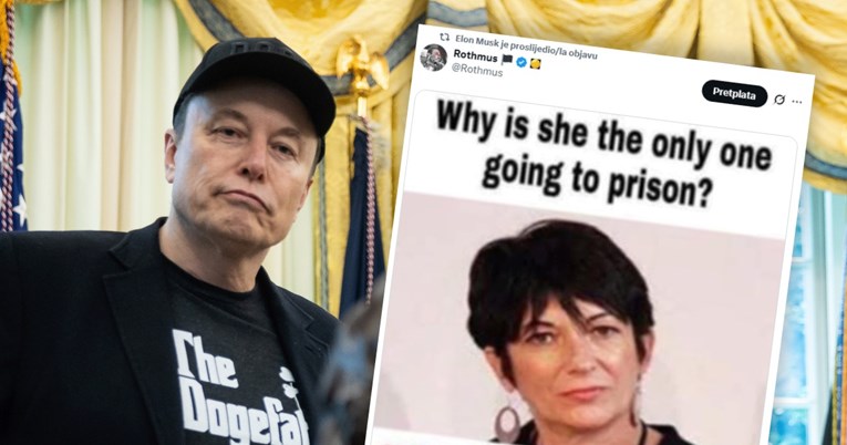 Musk repostao pitanje: Zašto je samo Epsteinova partnerica u zatvoru?