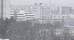 U Zagrebu pada slab snijeg