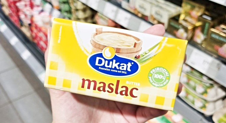 Cijena maslaca samo raste. 250 g Dukatovog u Sparu košta 3.98 eura (30 kn)