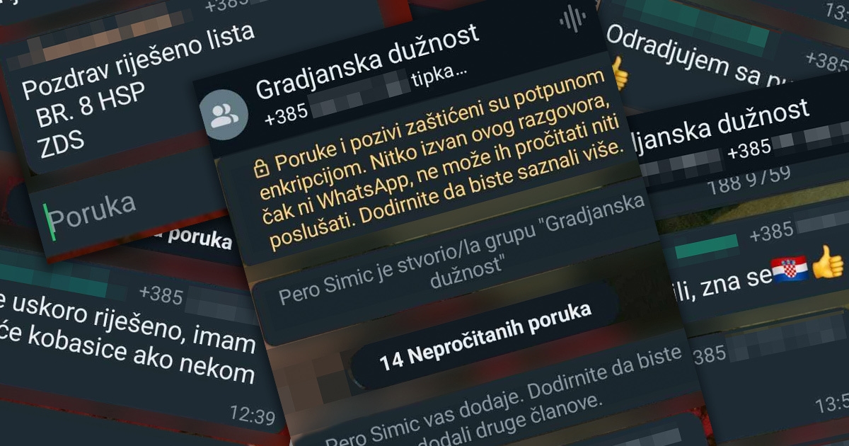 FOTO Imamo poruke. HDZ-ovci u Slavoniji dodali tisuće u WA grupu, traže da glasaju