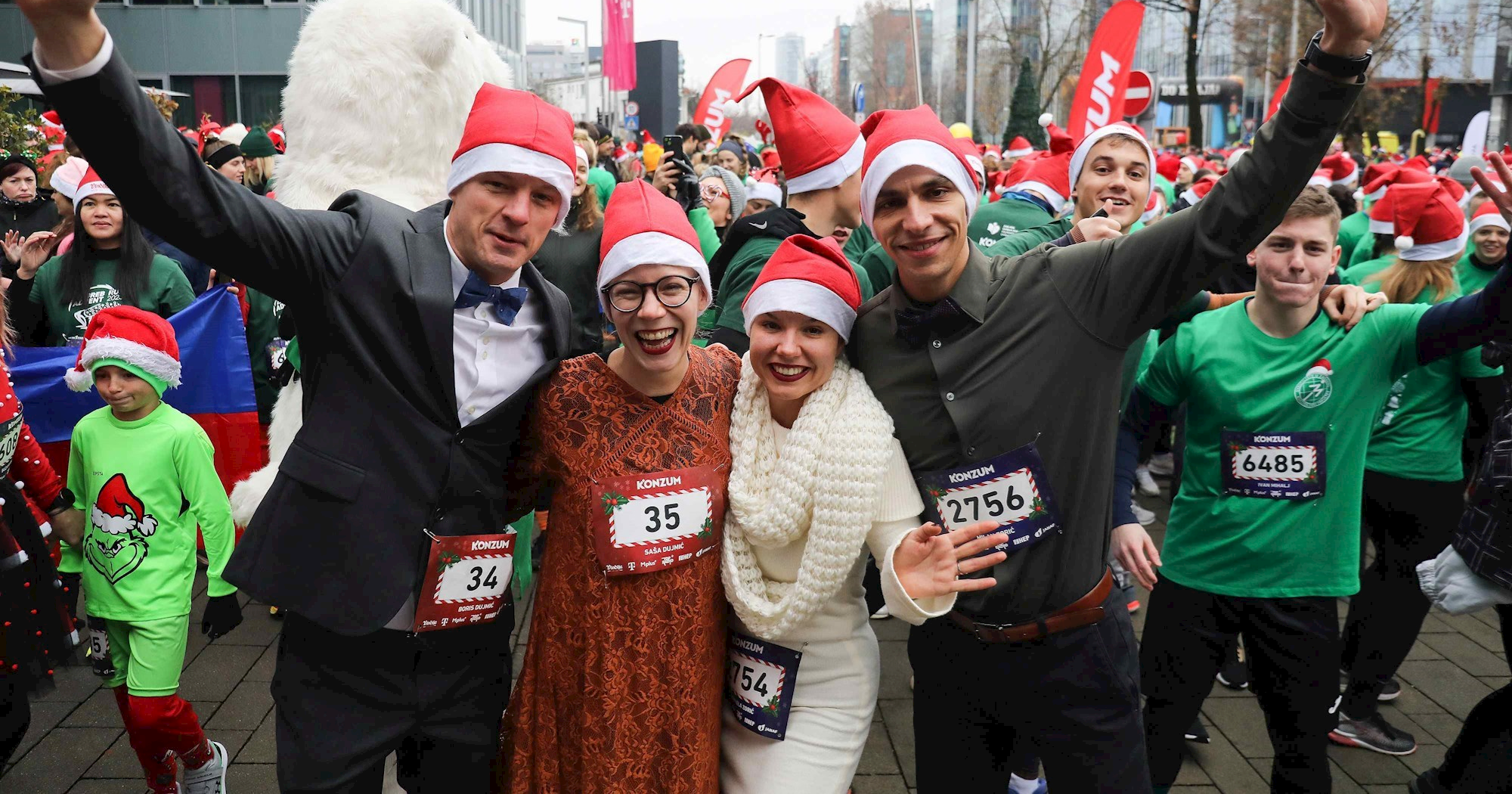 4300 ljudi trčalo centrom Zagreba, među njima i mladenci
