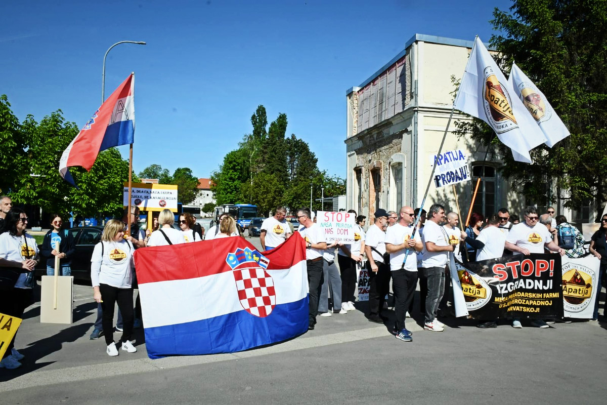 U Sisku počeo prosvjed protiv megafarmi i klaonica pilića