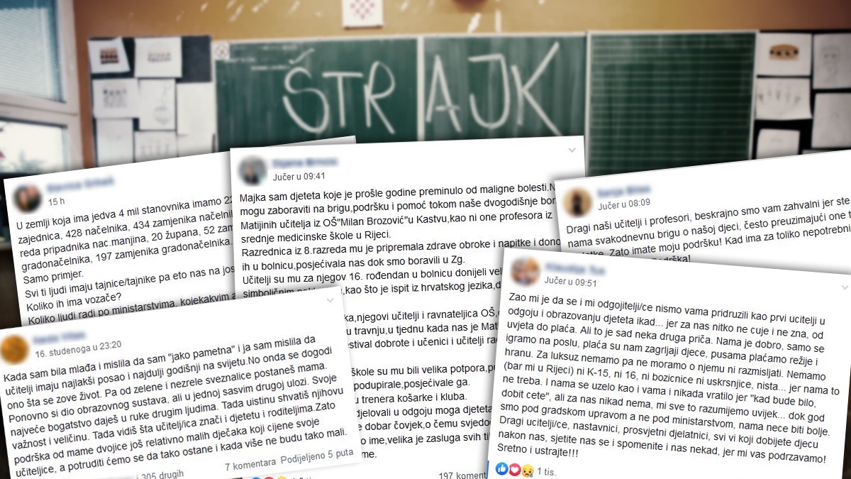 Čovjek s križem osnovao grupu podrške roditelja štrajku, ima 23 tisuće ljudi