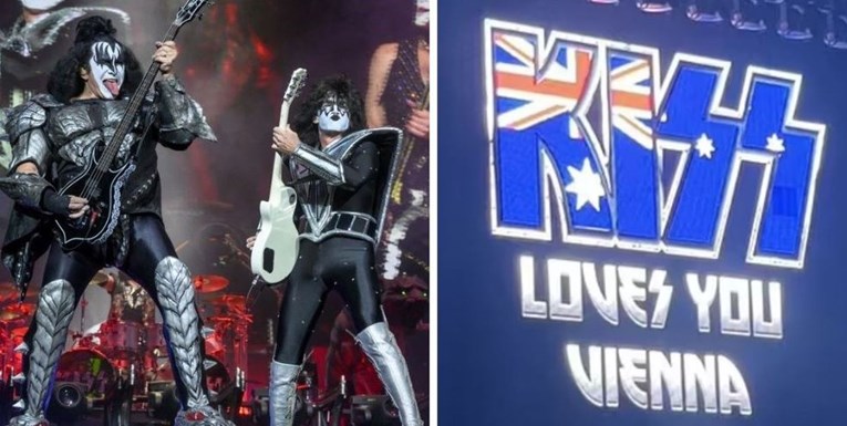 "Amerikanci i zemljopis": Kiss pokazao zastavu Australije na koncertu u Austriji