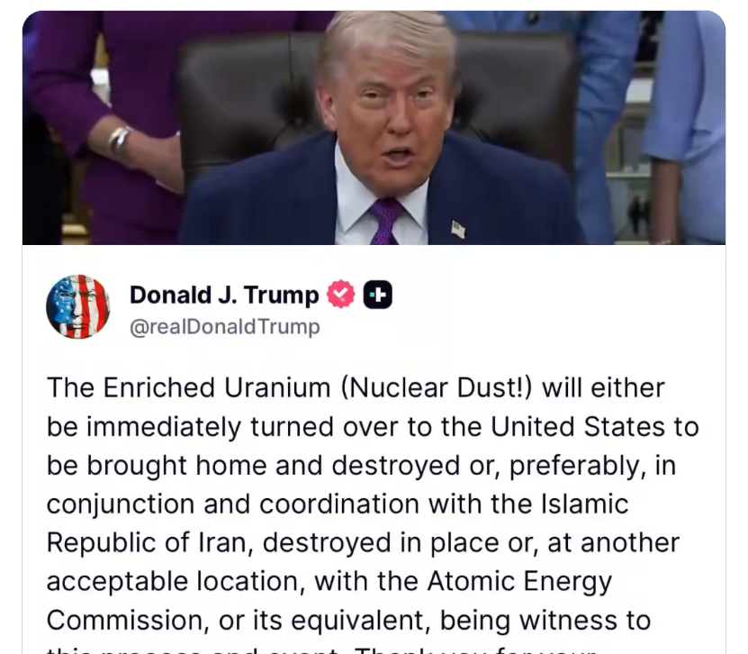 Trump: Iranski obogaćeni uranij bit će uništen