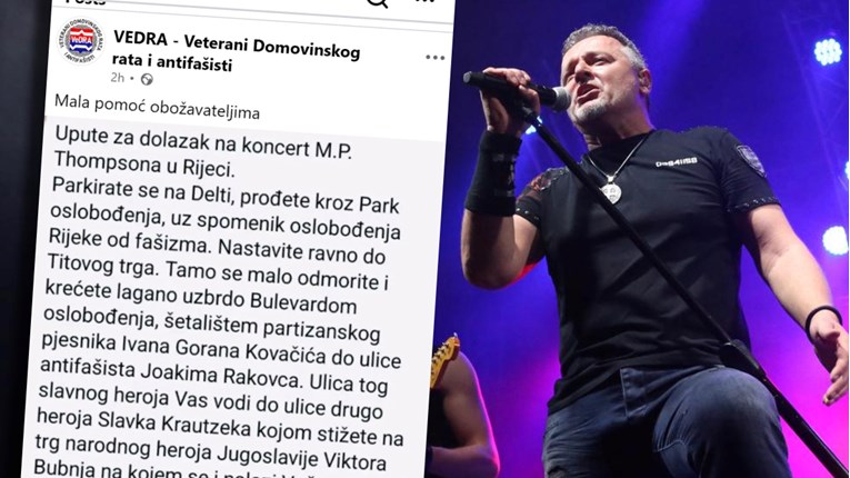 Veterani objavili "upute" za Thompsonov koncert. "Prođete uz antifašističke heroje"