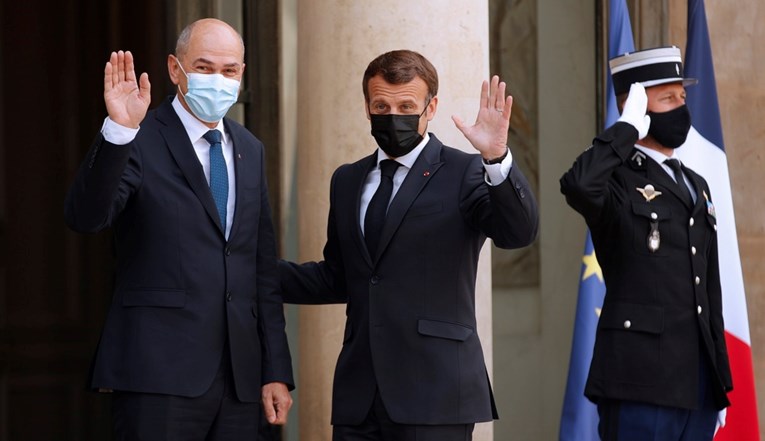 Janša i Macron se susreli u Parizu