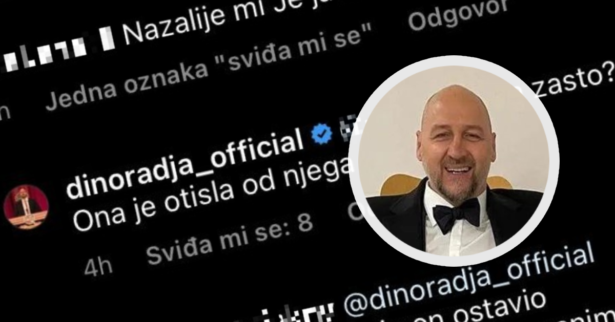 Dino Rađa nakon Grašine svadbe: Zašto vam je žao Danijele? Ona je otišla od njega