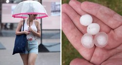 Kiša u Zagrebu i okolici, bilo i tuče