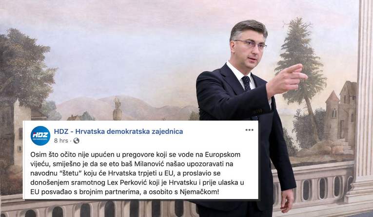 Milanović kritizirao Plenkovića na Facebooku, HDZ ga brani