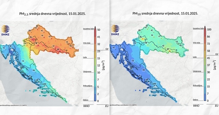 DHMZ od danas objavljuje prognozu kvalitete zraka, pogledajte