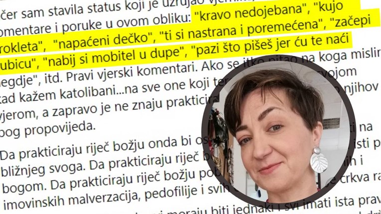 Marina Orsag objavila gnjusne uvrede koje joj katolici šalju zbog statusa o mjerama