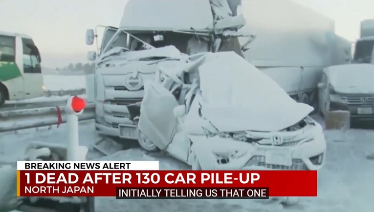 VIDEO 134 automobila sudarila se u Japanu, ima mrtvih i ozlijeđenih