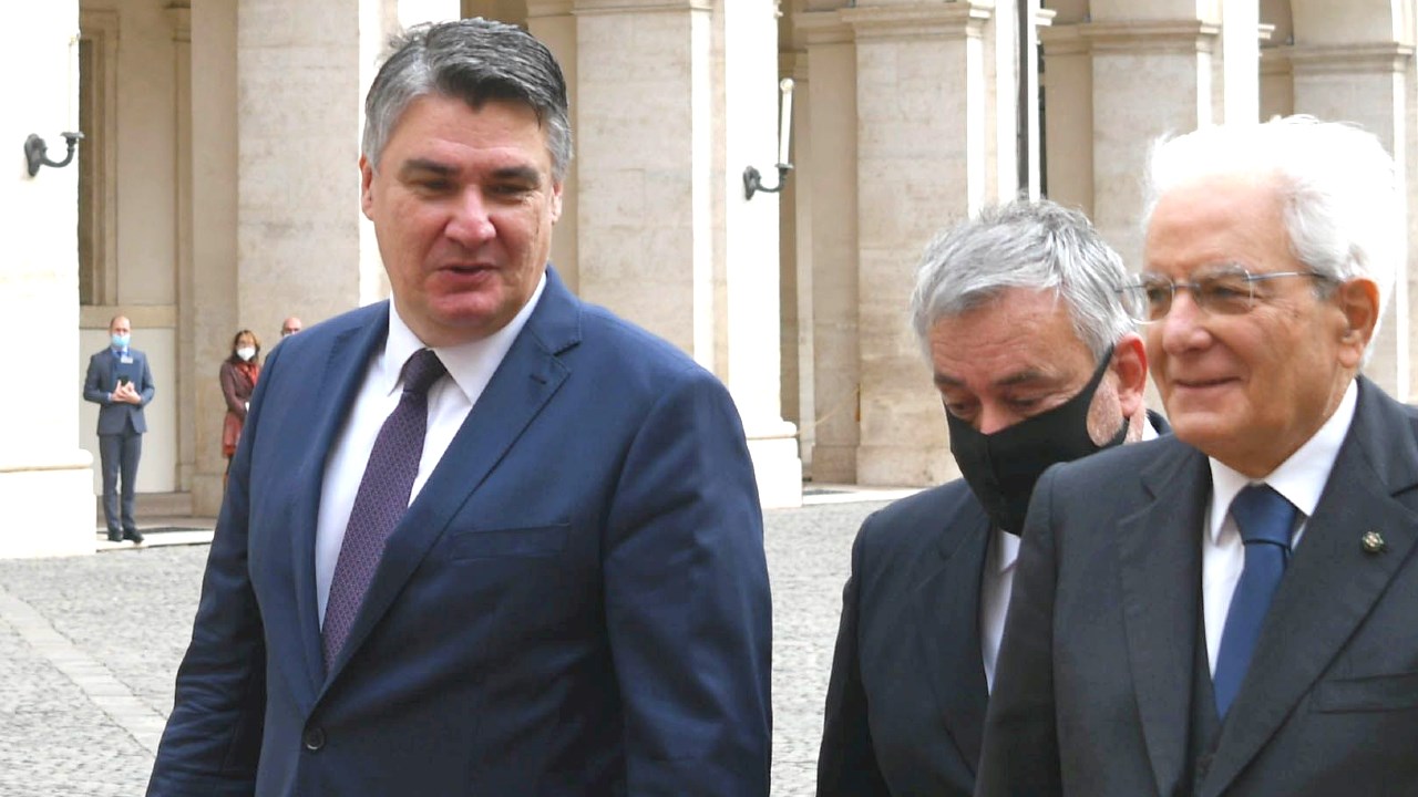 Milanović: Odnosi Hrvatske i Italije su vrlo dobri, na rubu su dosade