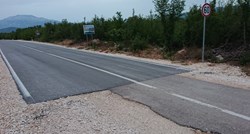 Ovo je cesta na prijelazu iz Zadarske u Šibensko-kninsku županiju