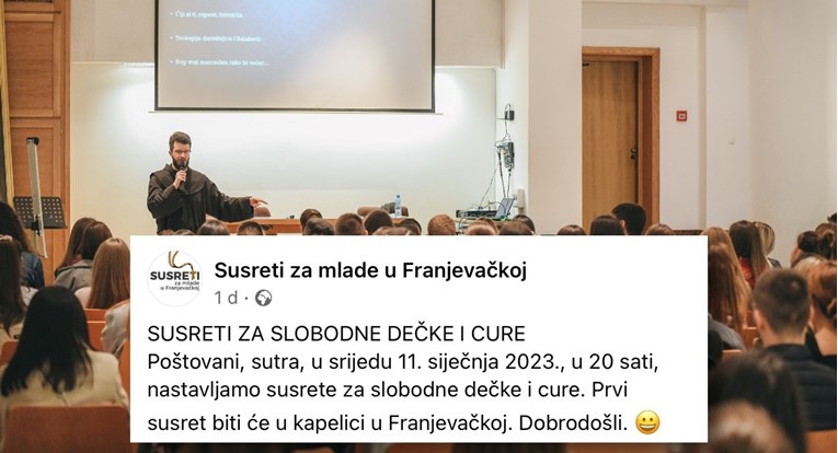 Franjevačka crkva u Mostaru organizira susrete za slobodne dečke i cure. U kapelici