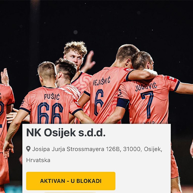 Osijeku blokiran račun 