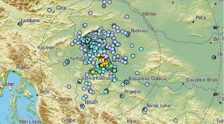 Potres jačine 3.7 oko ponoći pogodio Baniju