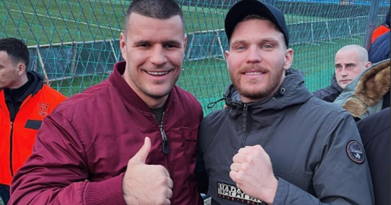 Svjetski prvak i hrvatski boksač zajedno navijali za Hajduk u Varaždinu