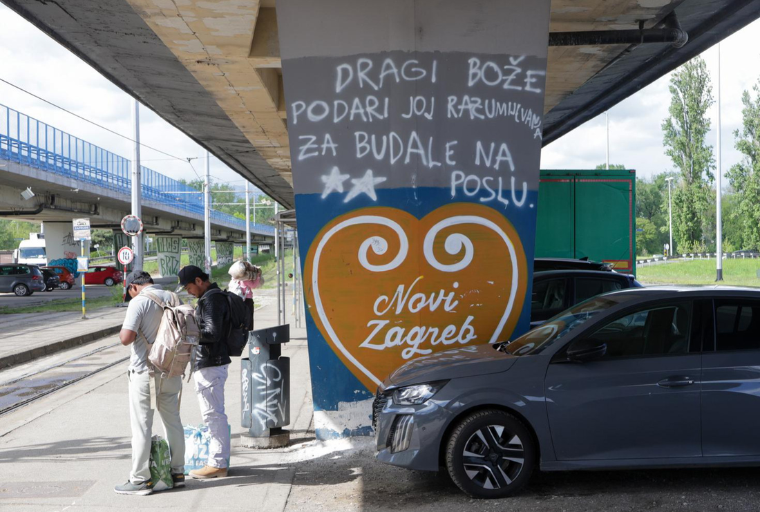 Grafit ispod Mosta mladosti privukao pažnju prolaznika, poruka je hit 😂