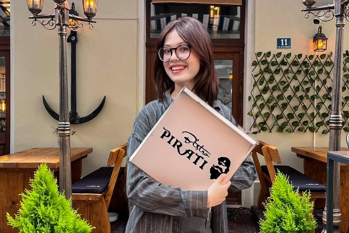Mia Negovetić sinoć je raznosila pizze u obnovljenim riječkim Piratima
