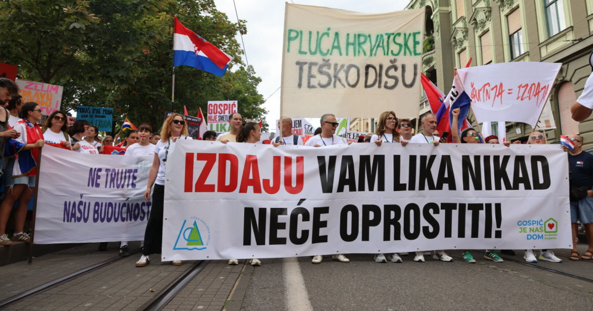 Tisuće i tisuće ljudi na Tomislavcu, krenuo Hod za Liku. "Izdaju nećemo oprostiti"