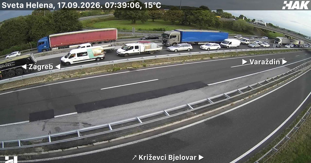 Kolona na A4 u smjeru Zagreba