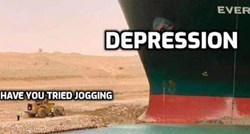 Internet pun šala na račun broda zaglavljenog u Sueskom kanalu, ovo su neki od memova