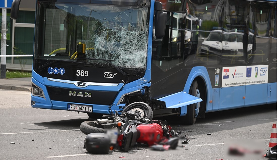 Novi detalji nesreće u Zagrebu u kojoj je poginuo motorist. Bus mu oduzeo prednost
