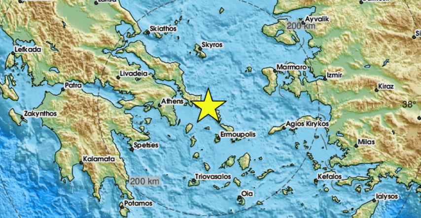 Potres od 4.3 po Richteru u Grčkoj, osjetio se i u Ateni