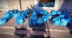 Slova HDZ načinjena od smeća osvanula ispred dalmatinske općine