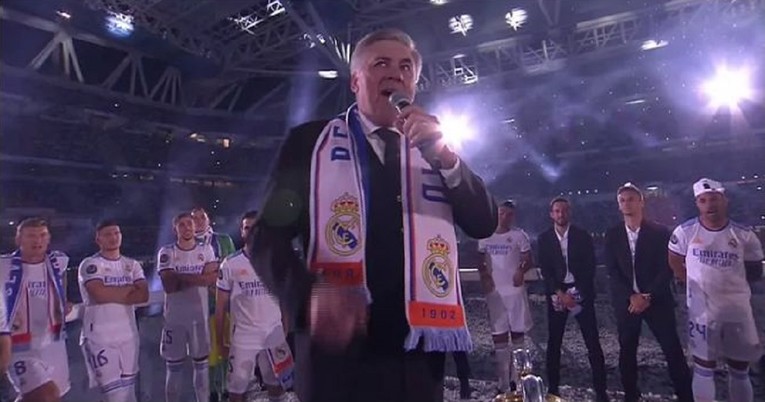 VIDEO Ancelotti izazvao delirij pjevanjem krcatom Bernabeu