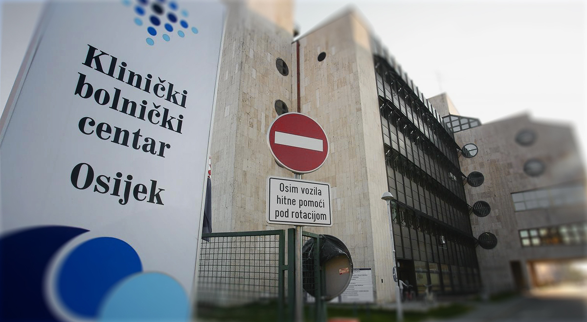Sedmero zaraženih u KBC-u Osijek, zatvoren dio Klinike za unutarnje bolesti