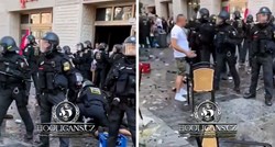 VIDEO Srpski navijači divljali u Munchenu. Gađali policiju bocama i stolicama