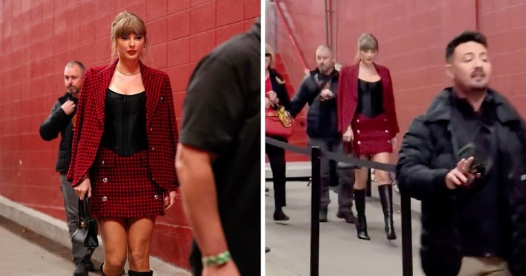 Taylor Swift na stadionu okružili fotografi, njeni zaštitari vikali: "Ustanite!"