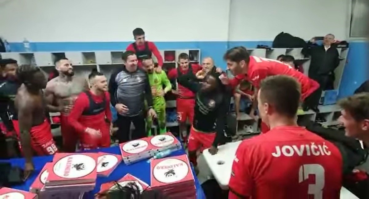 Igrači Gorice uvijek na isti način slave pobjede. Ovoga puta dogodilo se nešto novo