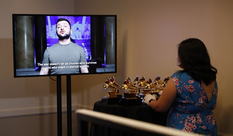 Zelenskij na dodjeli Grammyja: Što je suprotno od glazbe? Tišina ubijenih ljudi