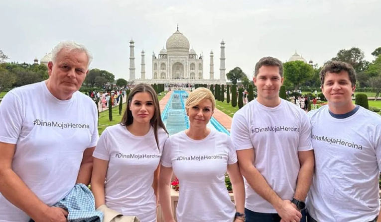 Kolinda Grabar-Kitarović se javila iz Indije, pozirala ispred Taj Mahala