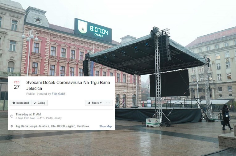 Na Fejsu se pojavio događaj za "svečani doček koronavirusa u Zagrebu"