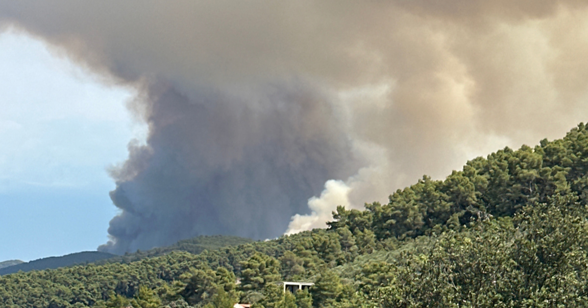 Dva požara na Korčuli. Zatvorena cesta, stigli kanaderi