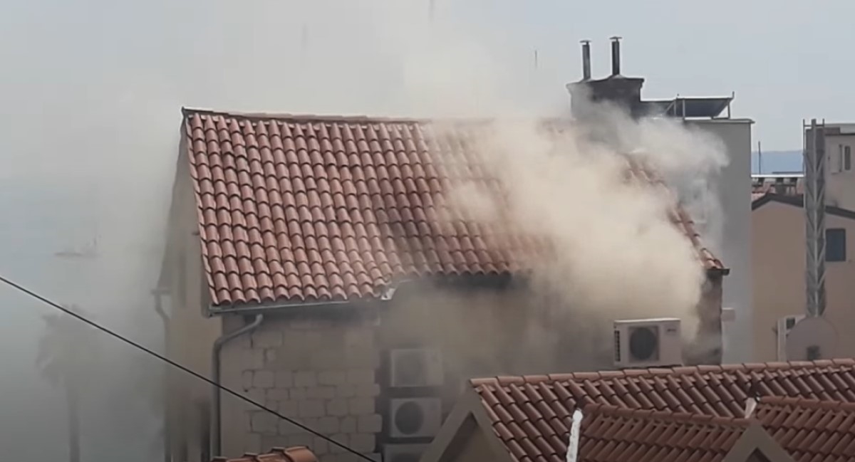 VIDEO Zapalio se stan u centru Splita