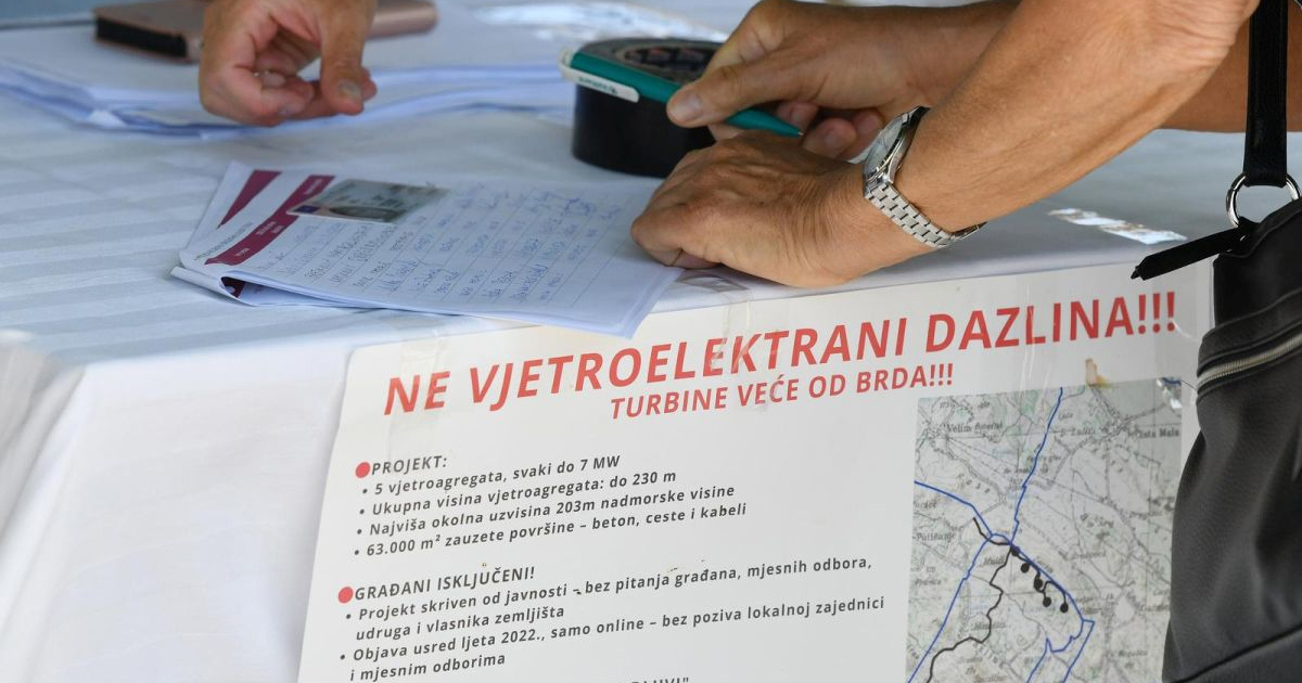 Grmoja: Tražimo da se javno objave podaci o utjecaju vjetroelektrane kod Vodica