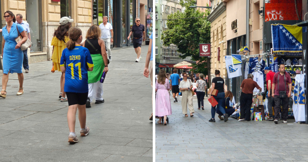 FOTO Pogledajte atmosferu u Sarajevu uoči utakmice BiH i Katara