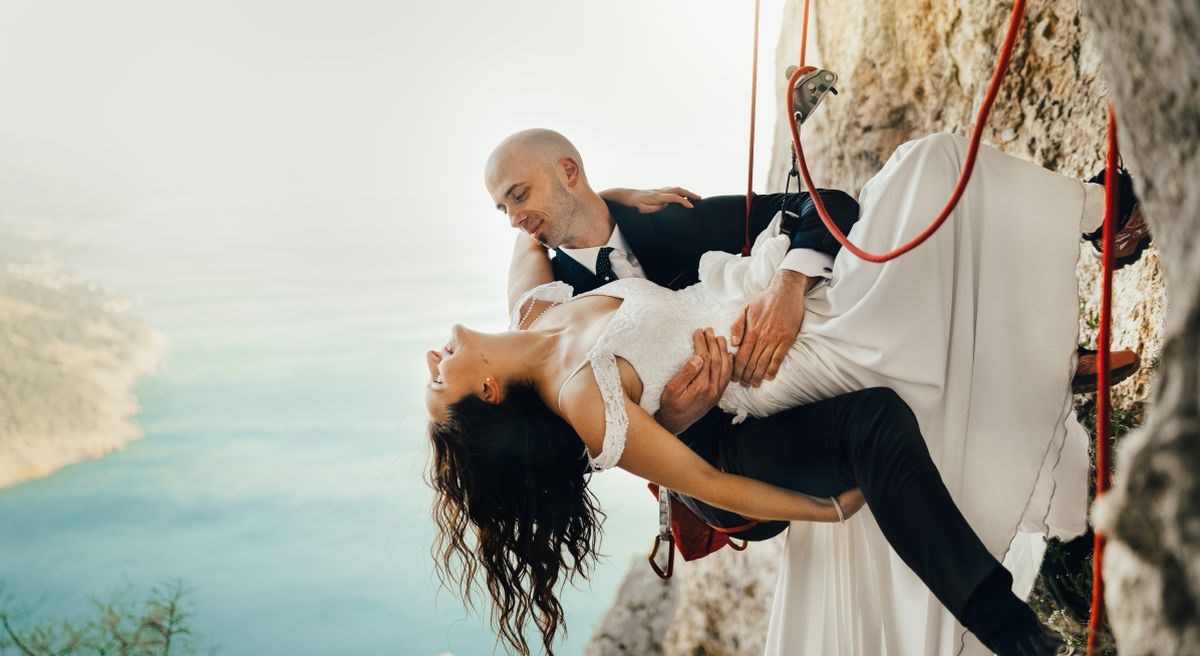 Ivan i Anamarija snimili su vjenčane fotke tamo gdje se ne bi svatko usudio doći