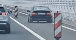 VIDEO BMW-om pretjecao kolonu na Pelješkom mostu