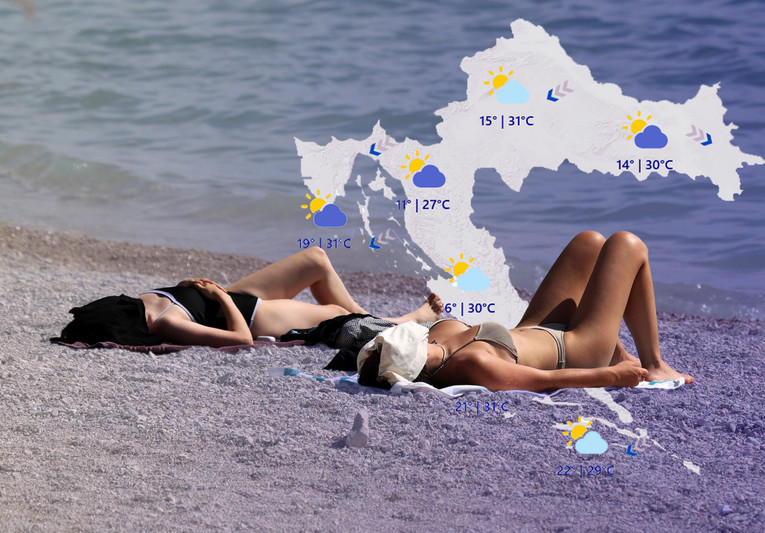 Stigle su vrućine, evo kakvo nas vrijeme čeka idućih dana
