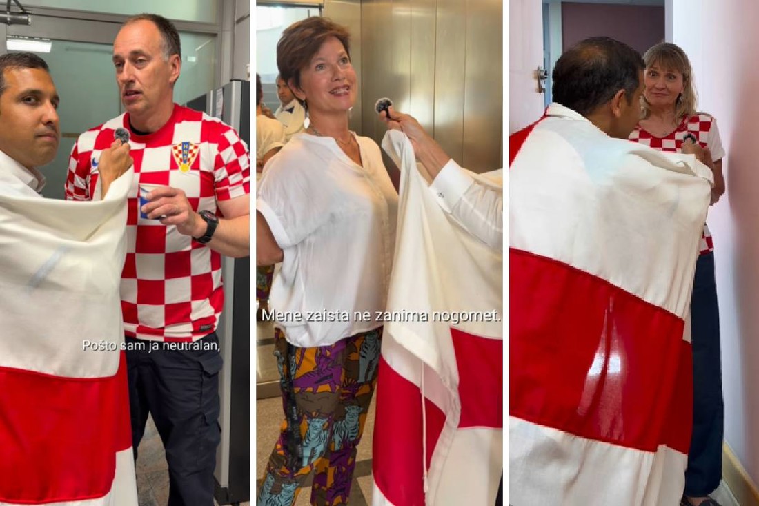 Djelatnici Britanskog veleposlanstva birali između Hrvatske i Engleske, video je hit