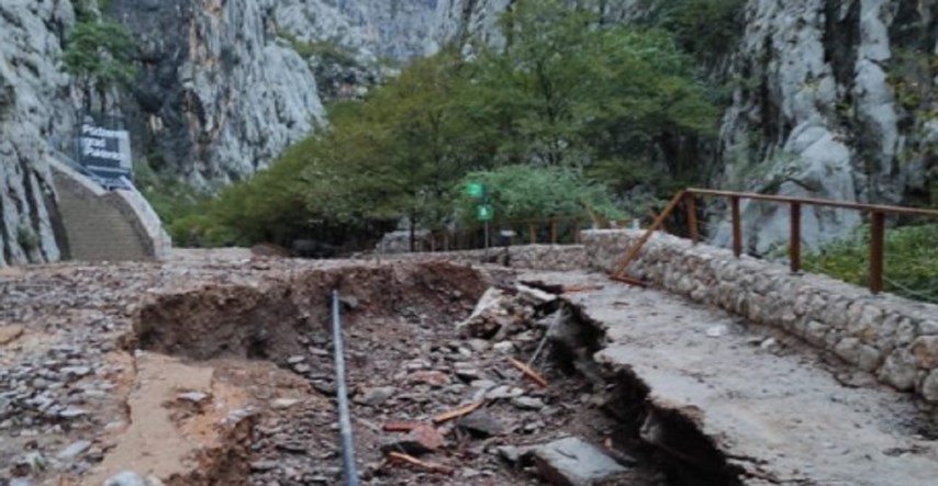 FOTO Bujica u Nacionalnom parku Paklenica uništila stazu staru 90 godina